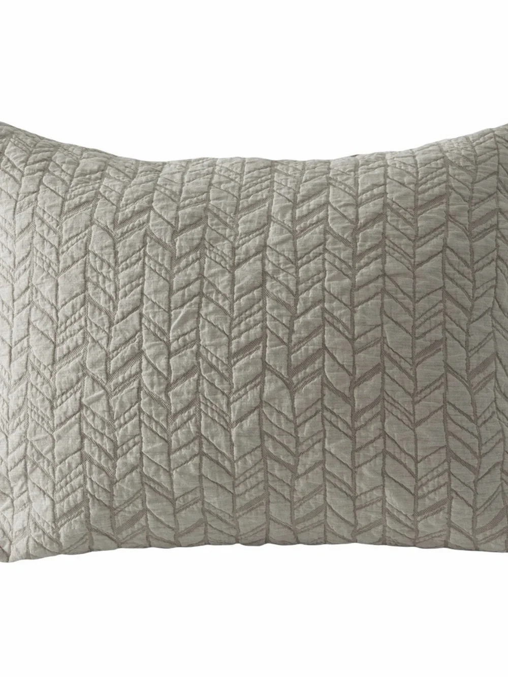 Avocado Herringbone 3-Piece Organic Cotton  Coverlet Set